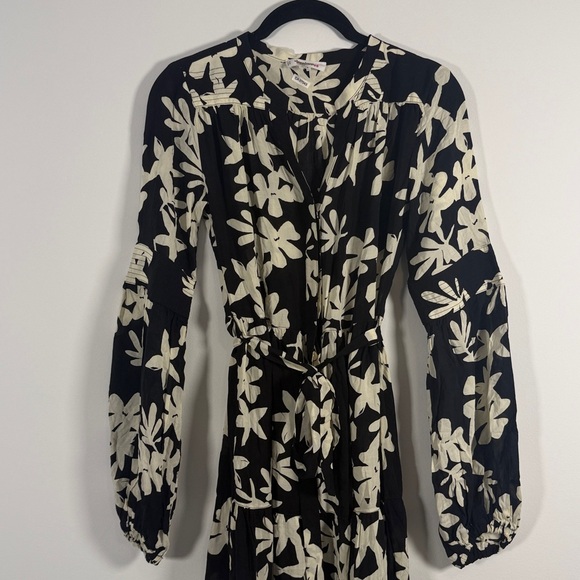 NWOT Lemlem Sea Floral Long Sleeve Shirtdress - Picture 8 of 16
